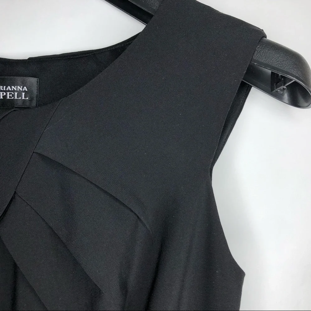 ADRIANNA PAPELL little black dress with decorative chest and back; size … - Picture 9 of 13